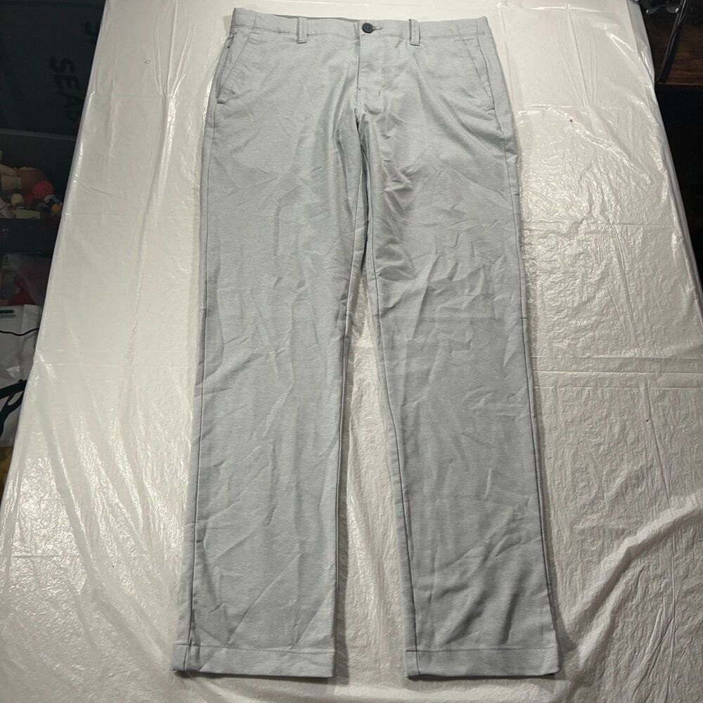 Tommy Bahama Pants Mens 32x32 (34x32) Gray On Par Flat Front Performance Golf